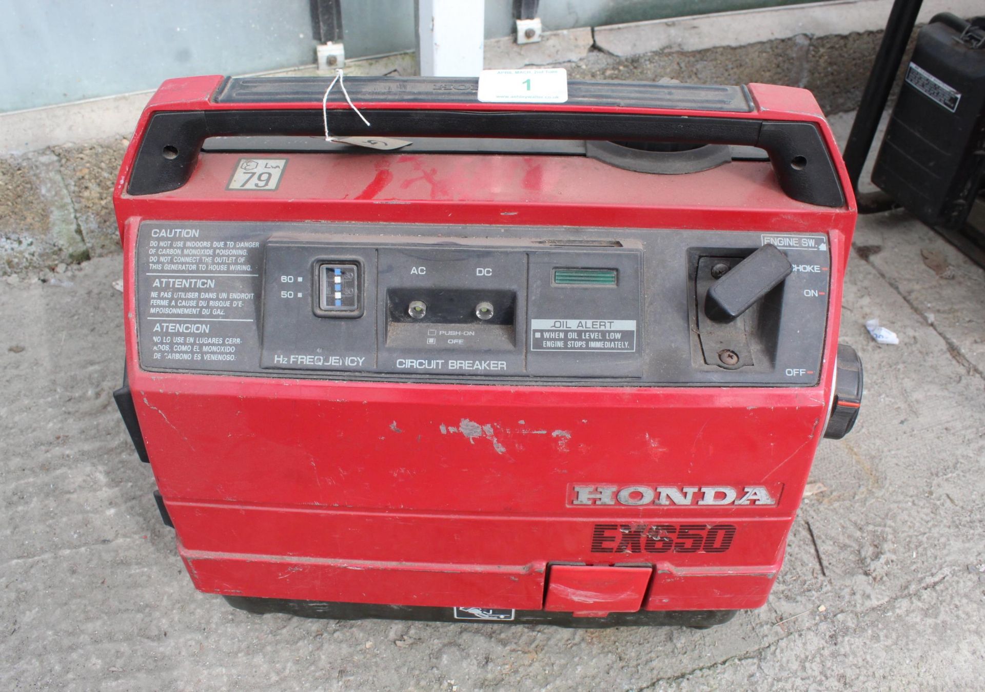 HONDA EX656 SILENT GENERATOR + VAT