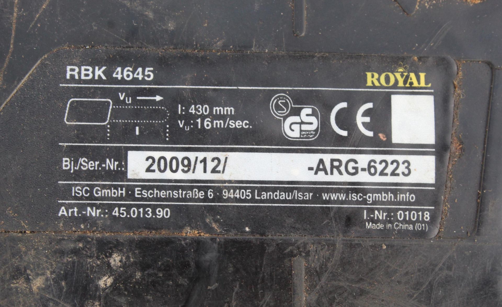 ROYAL RBK 4645 CHAIN SAW NO VAT - Image 3 of 3