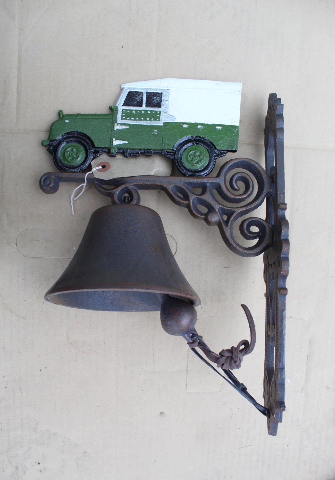 CAST IRON LANDROVER BELL NO VAT