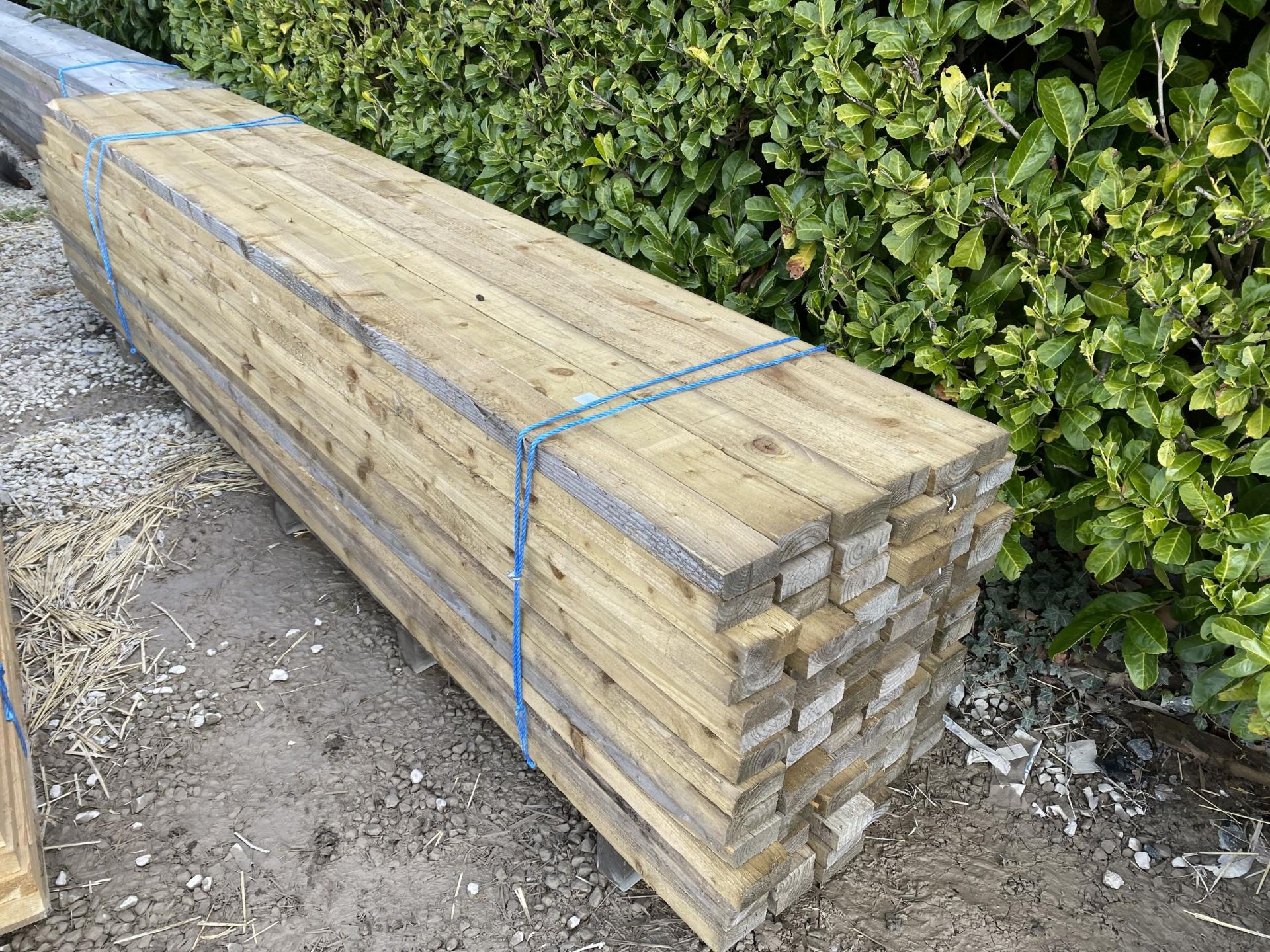 84 TIMBERS 9'10" LONG 3.5"X1.5" PLUS VAT