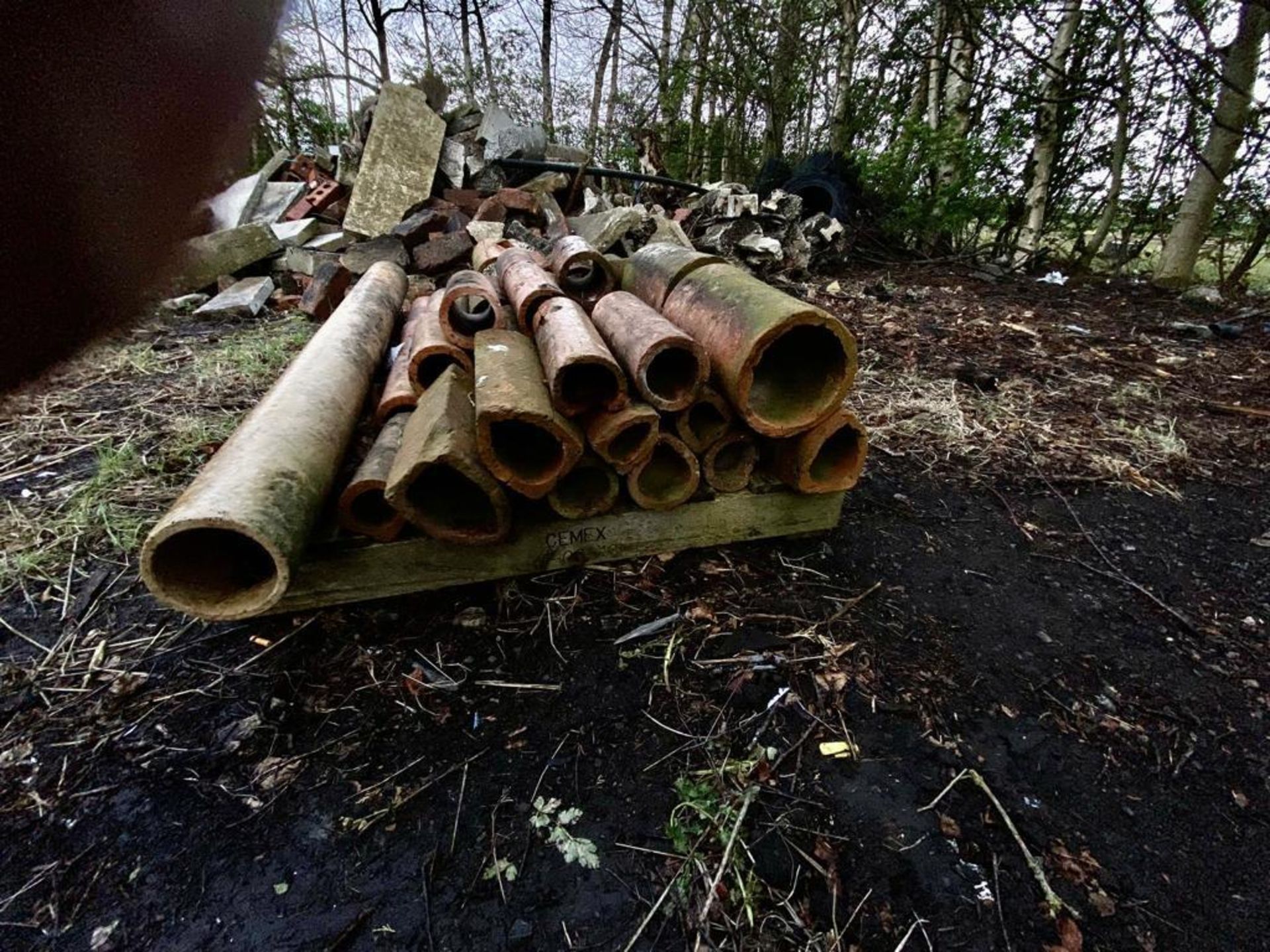 2 PALLETS OF CLAY LAND PIPES + VAT - Image 3 of 3