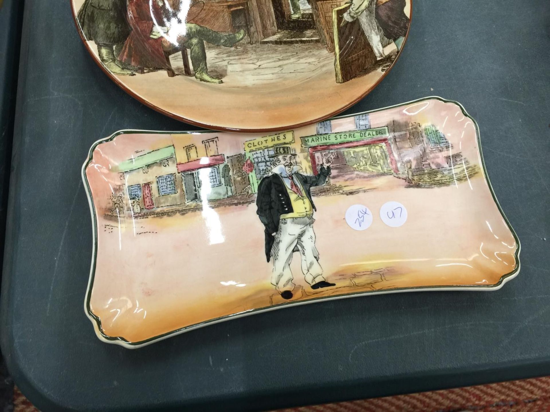 TWO PIECES OF DICKENS SERIES WARE PLATES - Image 2 of 3