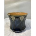 A LARGE ROYAL DOULTON STONEWARE VASE/PLANTER WITH 6187 STAMPED IN TO THE BASE