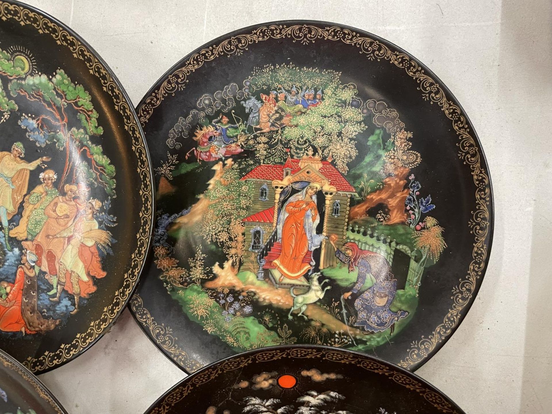 FOUR BRADEX COLLECTORS PLATES OF EASTERN EUROPEAN FAIRYTALE SCENES - Image 3 of 7
