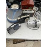 FIVE VARIOUS VINTAGE AND RETRO RADIOS AND A SET OF EKS BATHROOM SCALES