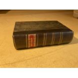 CARY'S ROADS ENGLAND AND WALES - 7TH EDITION, CIRCA 1810 LEATHER SPINE WITH MARBLE EFFECT BOARDS,