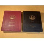 LLOYD'S REGISTER OF SHIPPING 1971-72 TWO VOLUMES A-L & M-Z LEATHER BOUND