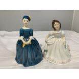 TWO ROYAL DOULTON FIGURES 'CHERIE' HN2341 AND 'AMANDA' HN3635