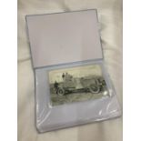 A SMALL POSTCARD ALBUM TO INCLUDE SOME WW1