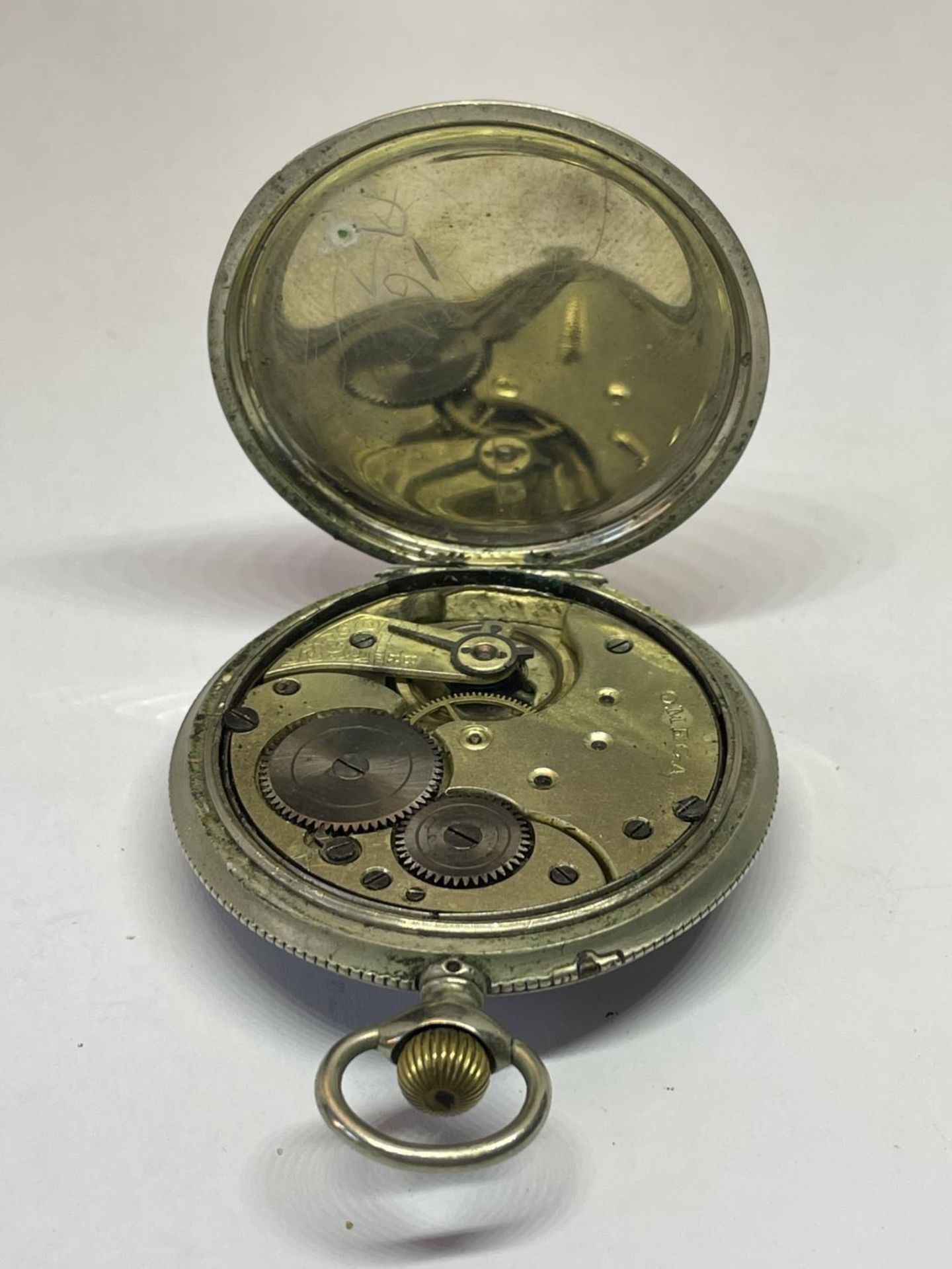 AN OMEGA POCKET WATCH SEEN WORKING BUT NO WARRANTY - Image 3 of 4