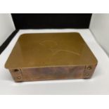 A COPPER ARTS & CRAFTS LIDDED BOX