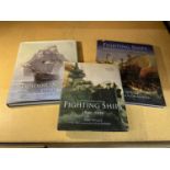 FIGHTING SHIPS 1750-1850, 1850-1950 & ANCIENT WORLD TO 1750 - SAM WILLIS 3 X NAVAL BOOKS