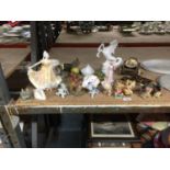 A COLLECTION OF MAINLY CERAMIC ITEMS TO INCLUDE A ROYAL DOULTON FIGURE, NINETTE HN 2379 -A/F,