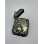 A SILVER VESTA CASE