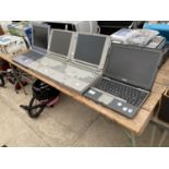 FOUR VARIOUS LAPTOP COMPUTERS