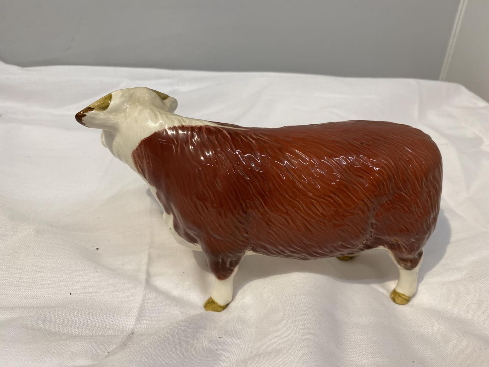 TWO BESWICK FIGURES, A HEREFORD COW AND A CALF - Image 4 of 8