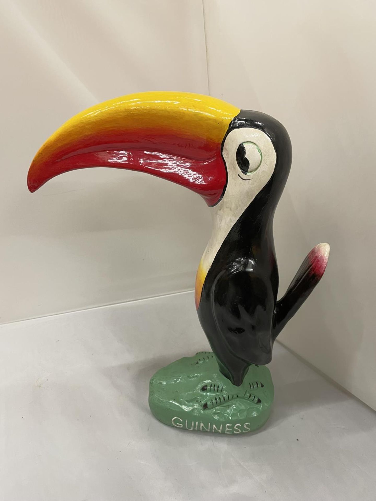 A LARGE MODEL OF A GUINESS TOUCAN HEIGHT 40CM