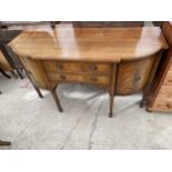 A MAHOGANY INLAID AND CROSSBANDED SIDEBOARD BY ROBSON & SONS LTD (NEWCASTLE UPON TYNE), 60.5" WIDE