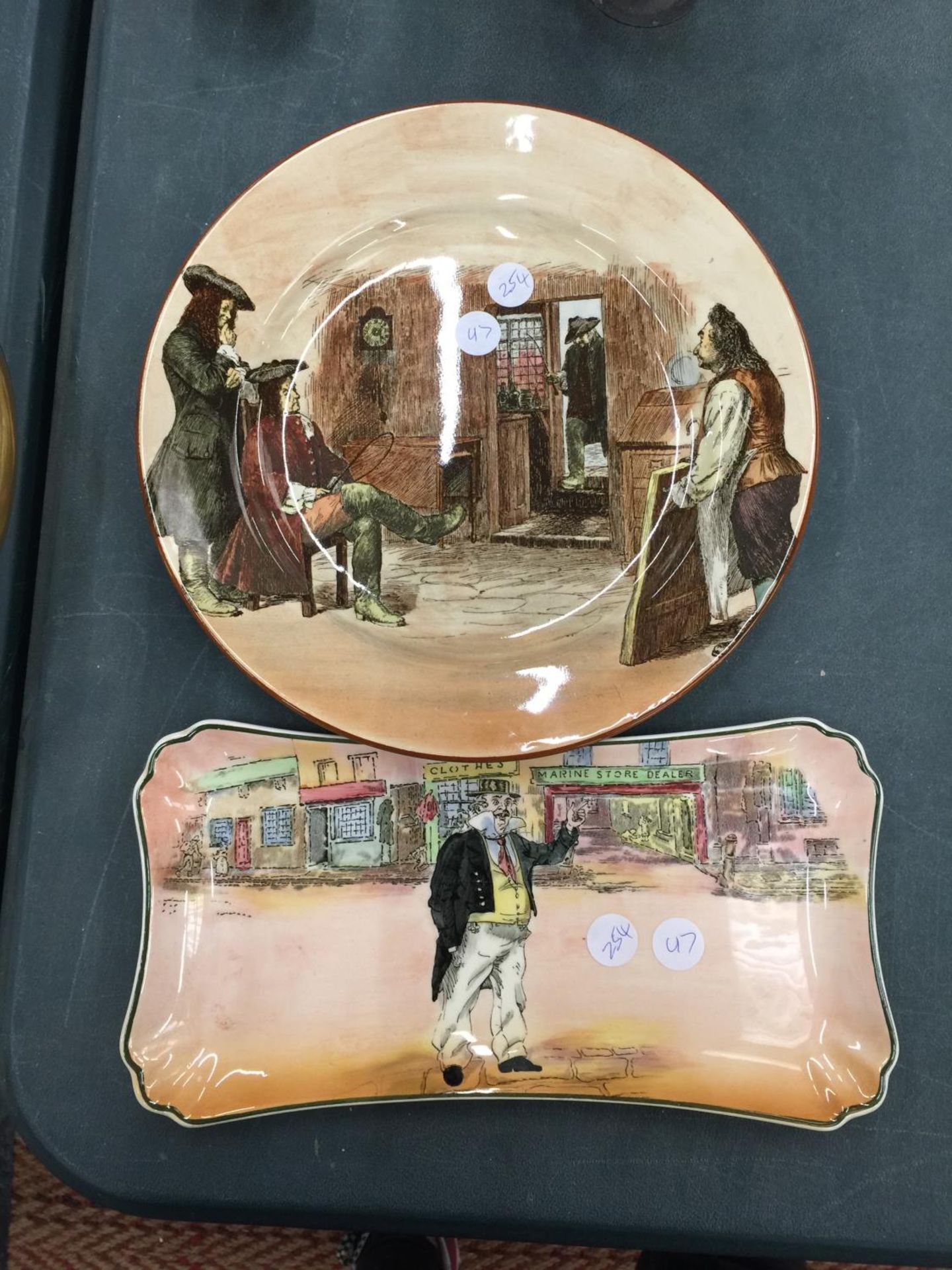 TWO PIECES OF DICKENS SERIES WARE PLATES
