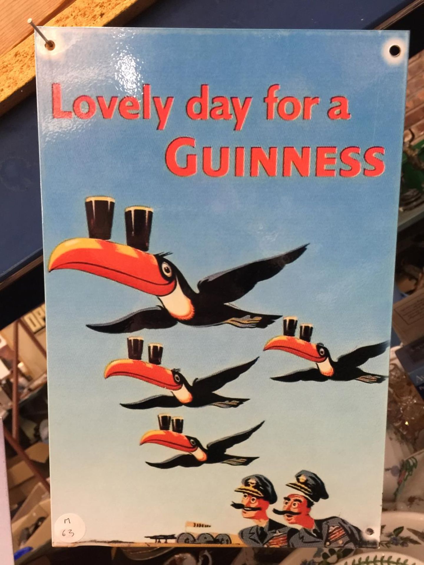 A 'LOVELY DAY FOR A GUINNESS' SIGN 20CM X 30CM - Image 2 of 2