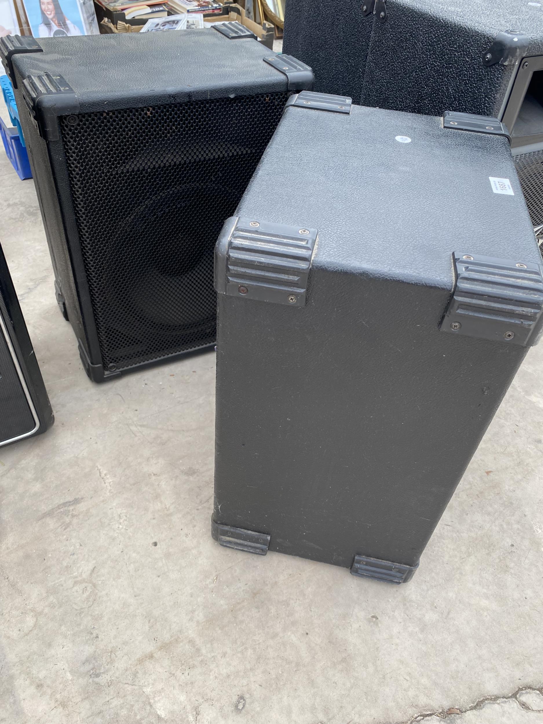 A PAIR OF LARGE SPEAKERS - Image 2 of 4