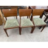 THREE MID 20TH CENTURY BEAUTILITY DINING CHAIRS