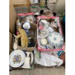 AN ASSORTMENT OF HOUSEHOLD CLEARANCE ITEMS TO INCLUDE CERAMICS AND TOOLS ETC