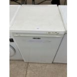 A WHITE ZANUSSI UNDERCOUNTER FREEZER