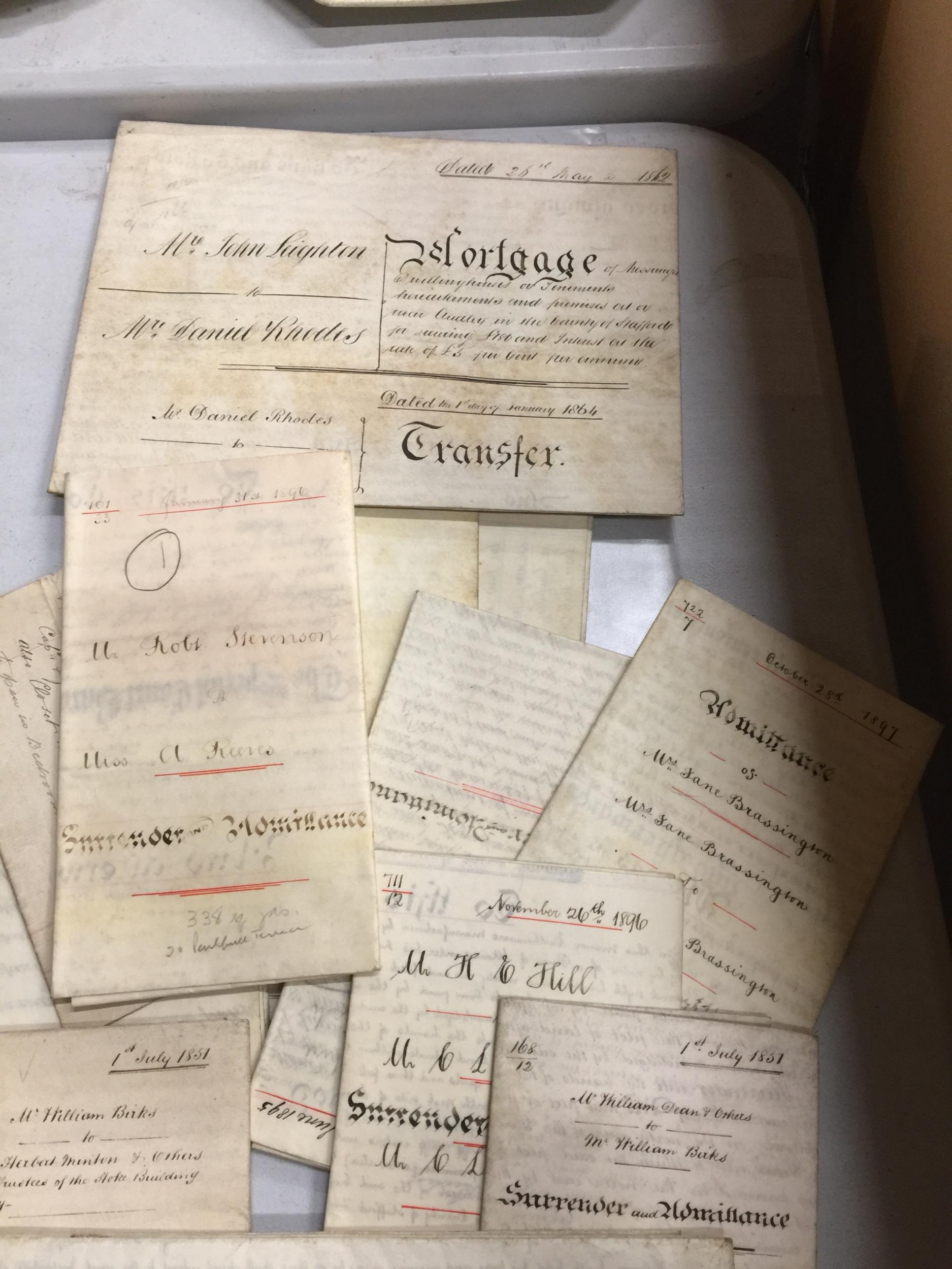 A COLLECTION OF EPHEMERA OF DOCUMENTS RELATING TO MORTGAGES, ETC - Bild 5 aus 6