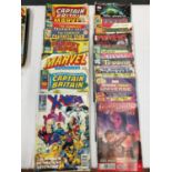 A COLLECTION 24 MARVEL COMICS DATED 1976 ONWARDS TO INCLUDE CAPTAIN BRITAIN, FANTASTIC FOUR,