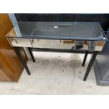 A MODERN MIRRORED CONSOLE TABLE, 40" WIDE
