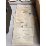 A COLLECTION OF EPHEMERA OF DOCUMENTS RELATING TO MORTGAGES, ETC