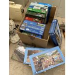 A LARGE QUANTITY OF JIGSAW PUZZLES