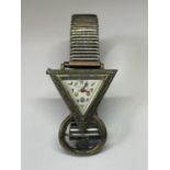 A MASONIC WRIST WATCH SEEN WORKING BUT NO WARRANTY