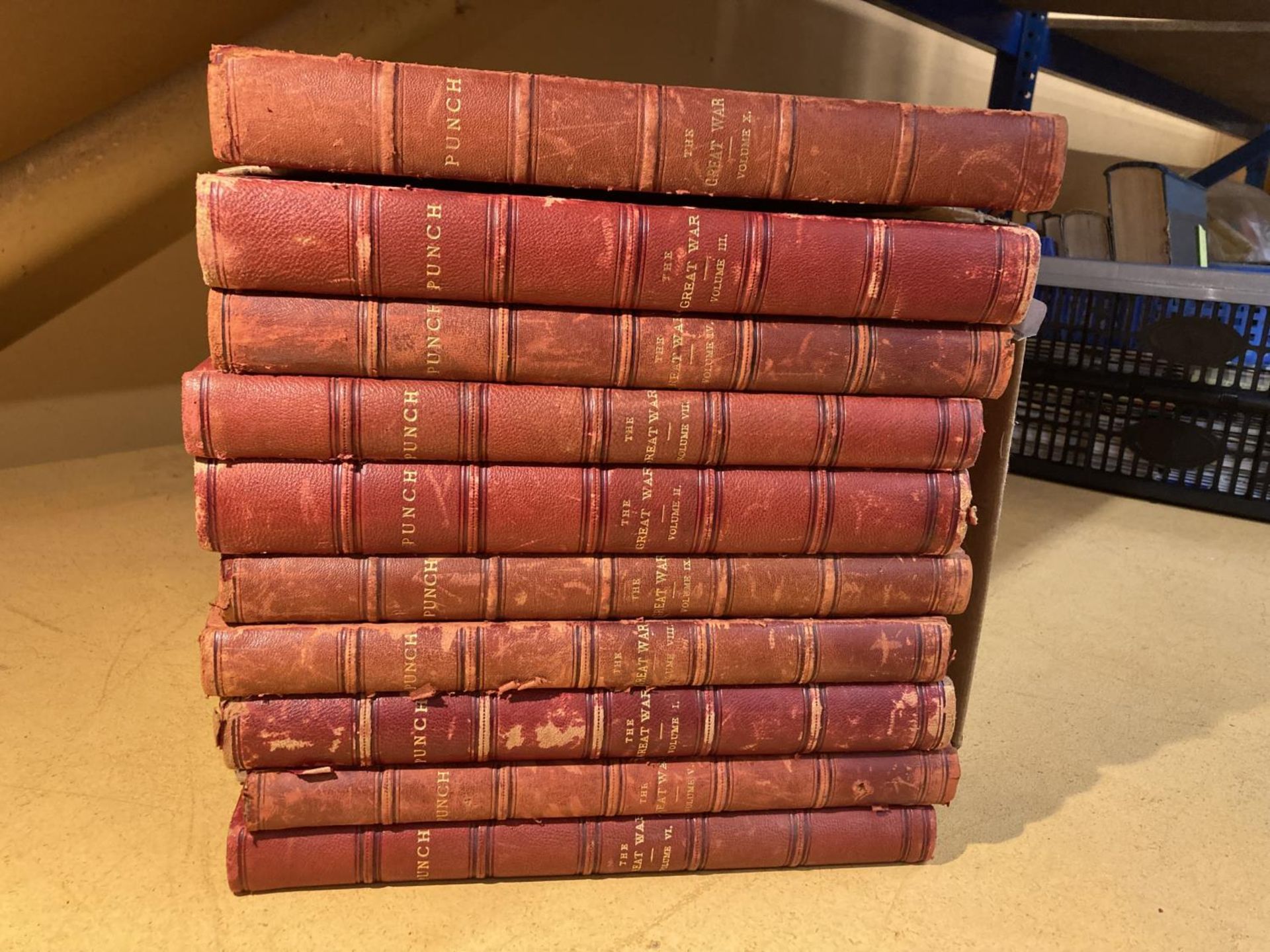 PUNCH THE GREAT WAR IN 10 VOLUMES 1914-1918 10 VOLUME SET
