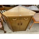 A RETRO TEAK G-PLAN E.GOMME CORNER UNIT/BUREAU, 38" WIDE