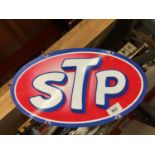 AN OVAL STP SIGN DIAMETER 35.5CM