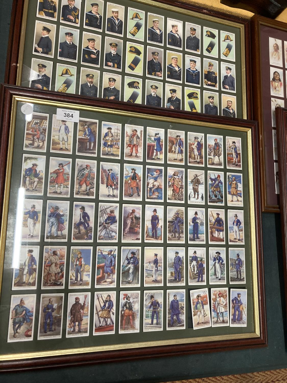 A COLLECTION OF SIX FRAMED DISPLAYS OF COLLECTABLE CIGARETTE CARDS TO INCLUDE WILLS'S, PLAYER'S, - Bild 2 aus 6