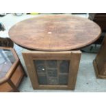 A VICTORIAN OVAL WALNUT LOO TABLE, 48X33"