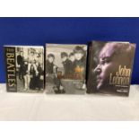 THREE BOOKS, A PHOTOGRAPHICAL JOURNEY OF THE BEATLES, THE BEATLES UNSEEN ARCHIVES AND JOHN LENNON