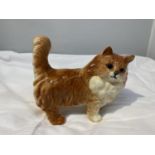 A BESWICK FIGURE GINGER PERSIAN CAT