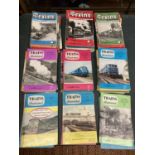 A LARGE COLLECTION OF 80 COPIES OF THE TRAIN ILLUSTRATED FROM 1950'S AND 1960'S