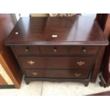 A STAG MINSTREL CHEST OF THREE SHORT AND TWO LONG DRAWERS, 32" WIDE