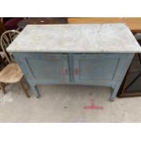 A MARBLE TOP WASHSTAND, 42" WIDE