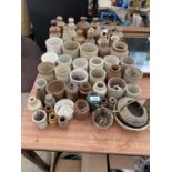 A LARGE QUANTITY OF VINTAGE CERAMIC AND STONWARE VESSELS