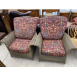 A PAIR OF HARTMAN CONSERVATORY CHAIRS