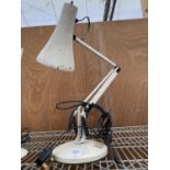 A VINTAGE MID CENTURY MODEL 90 ANGLE POISE LAMP BELIEVED WORKING ORDER BUT NO WARRANTY