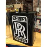 A BLACK ROLLS ROYCE PETROL CAN