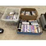 A COLLECTION OF VARIOUS VHS VIDEOS