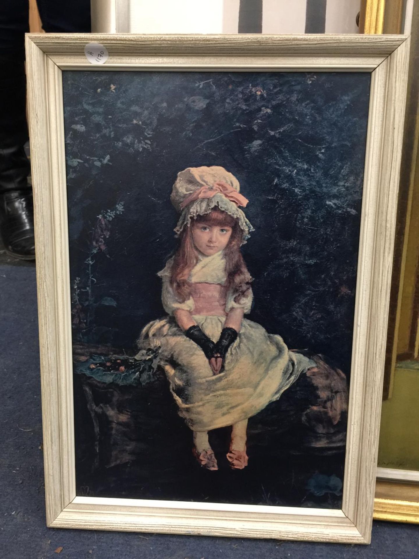 TWO VINTAGE FRAMED PRINTS TO INCLUDE PEARS SOAP GIRL IN WHITE DRESS - Image 3 of 3